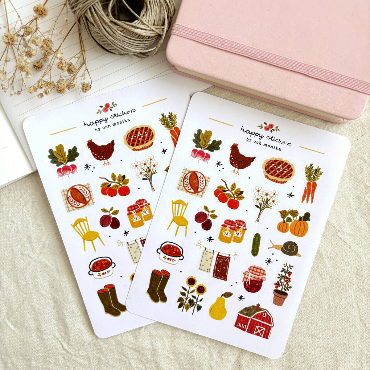 Och Monika Countryside - Sticker Sheet