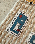 Kitty air mail vinyl sticker