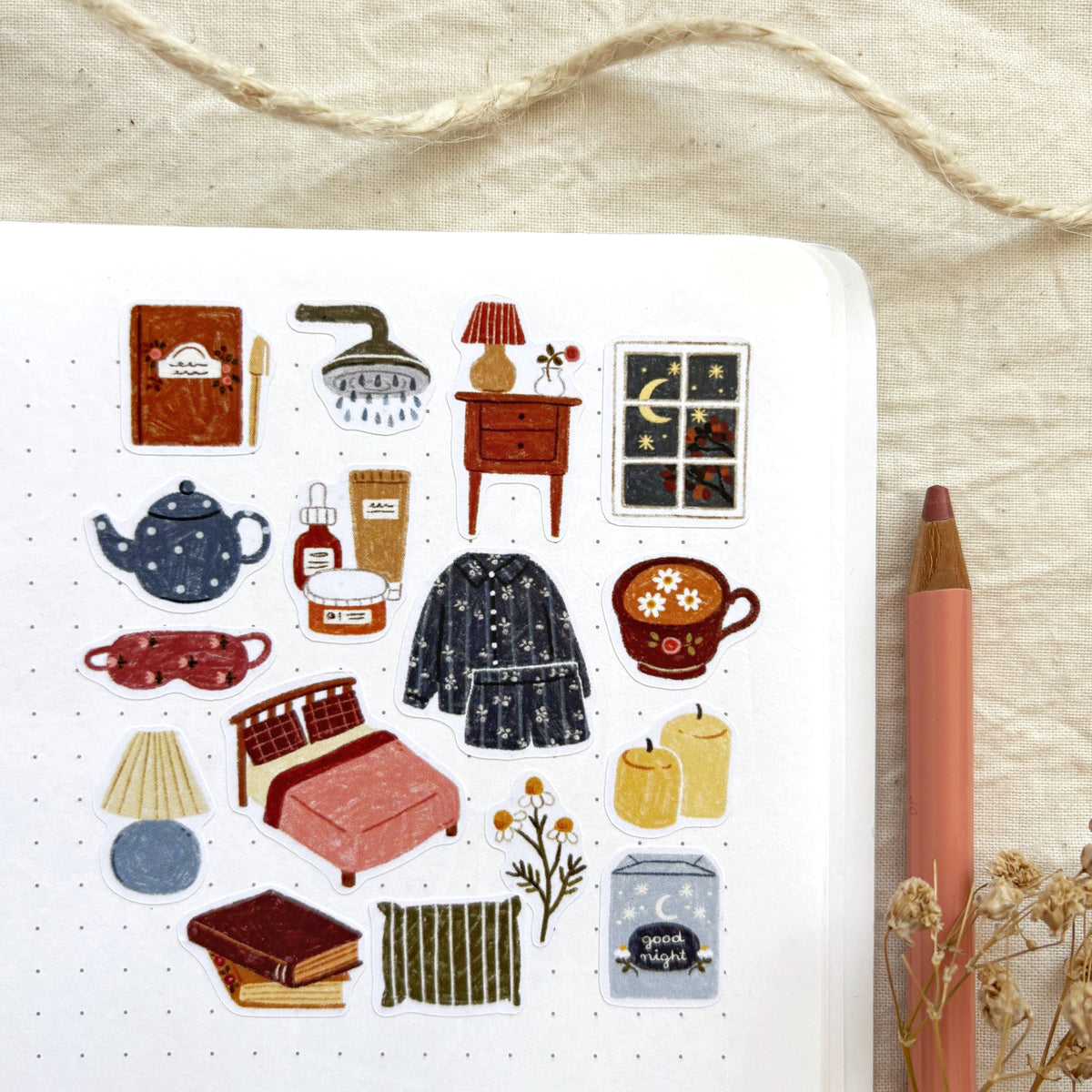Och Monika Good Night - Sticker Sheet
