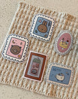 Bear postage stamp vinyl sticker