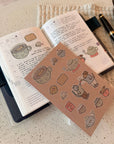 Earl grey sticker sheet