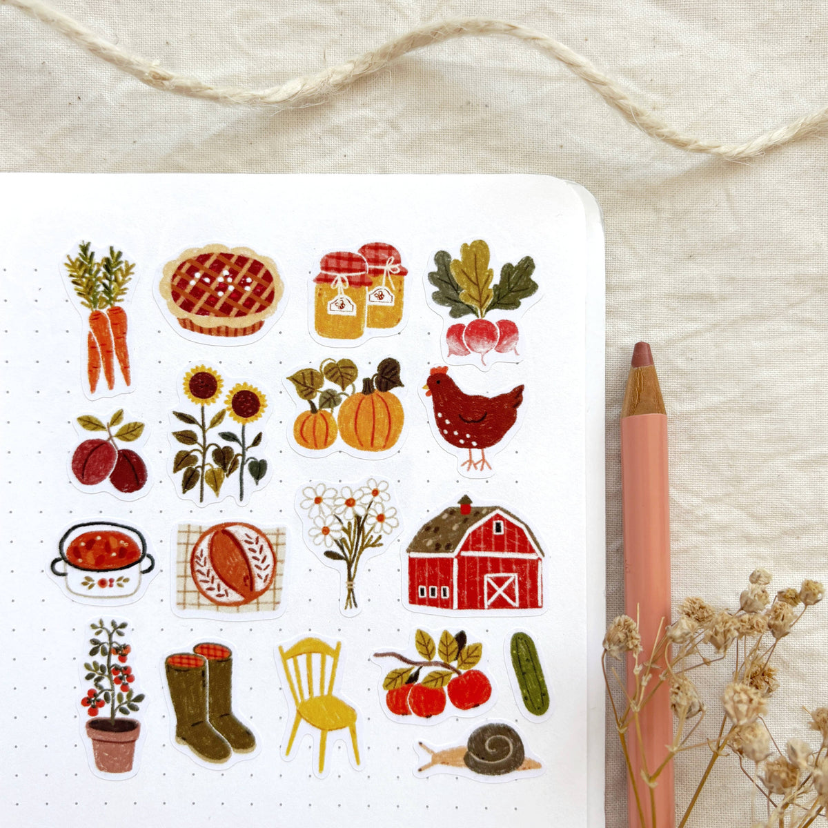 Och Monika Countryside - Sticker Sheet