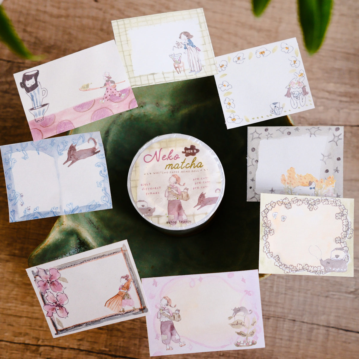 TeaYou | Neko Matcha Ver. B Rolled Notes