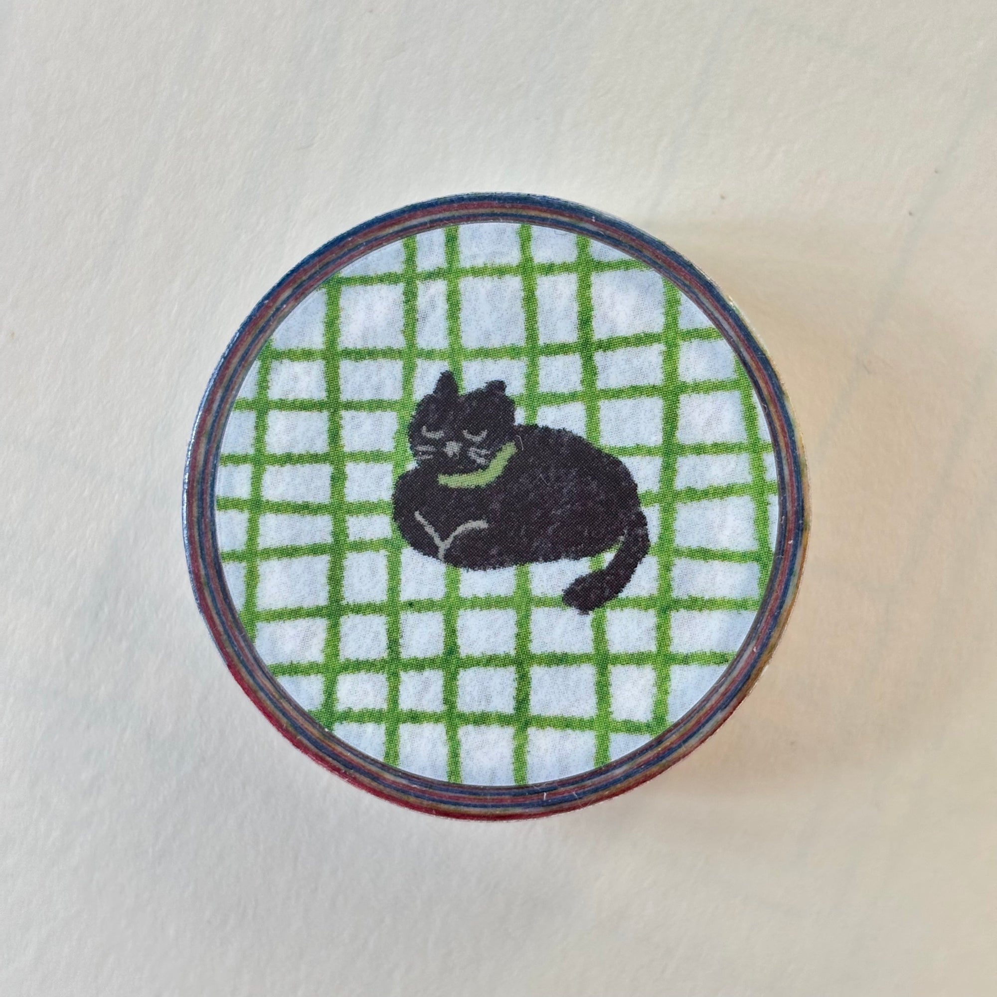PION | Cat on the Rug Black Cat Washi Tape