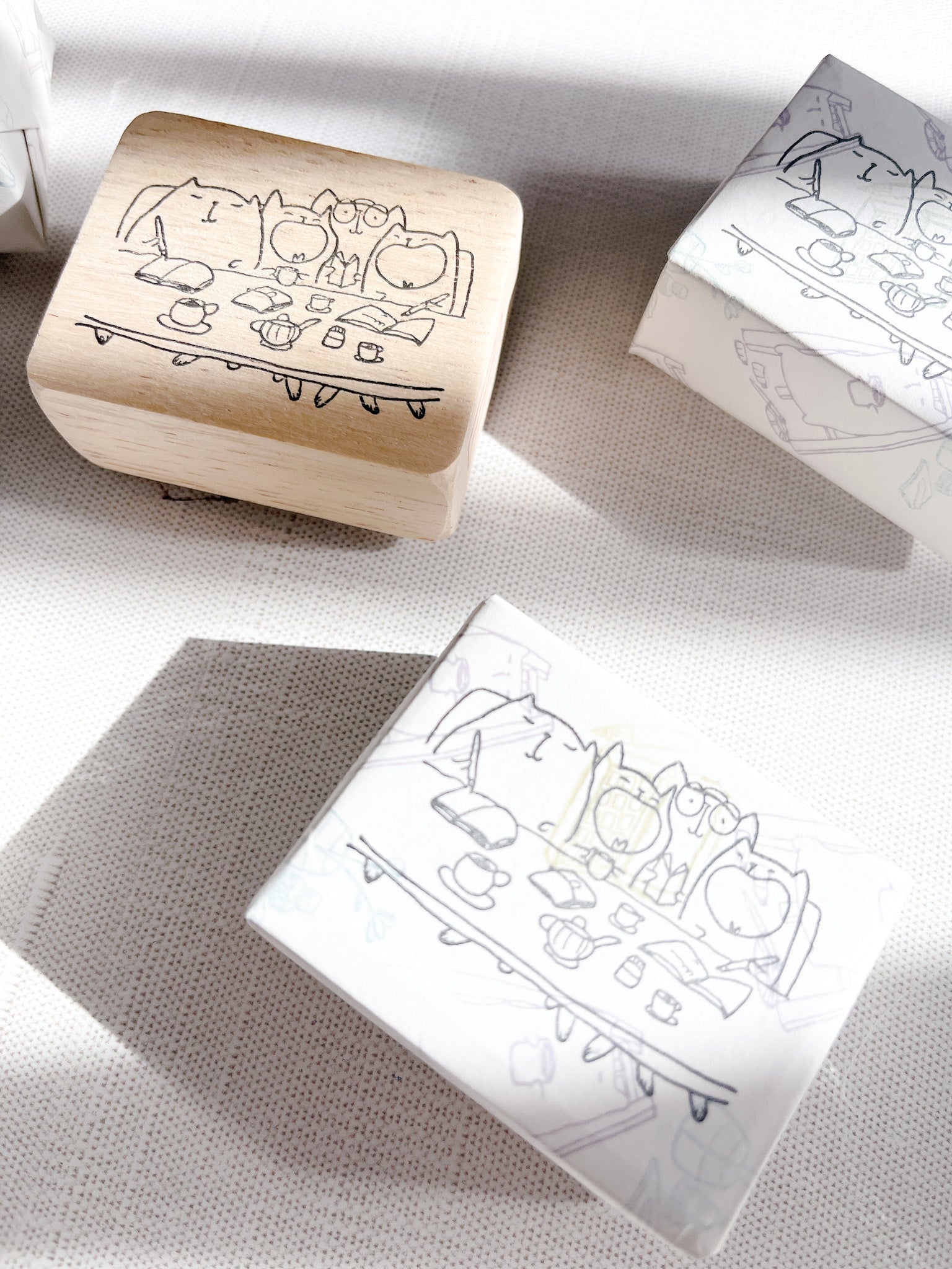 Catdoo 4 Besties Rubber Stamp