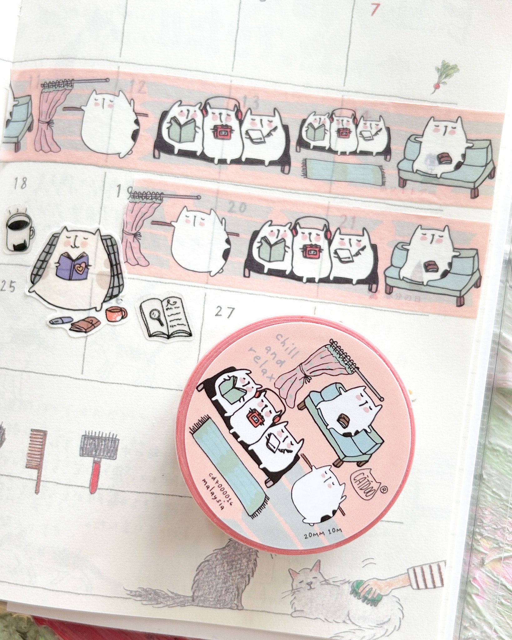 Catdoo | Chill &amp; Relax Washi Tape