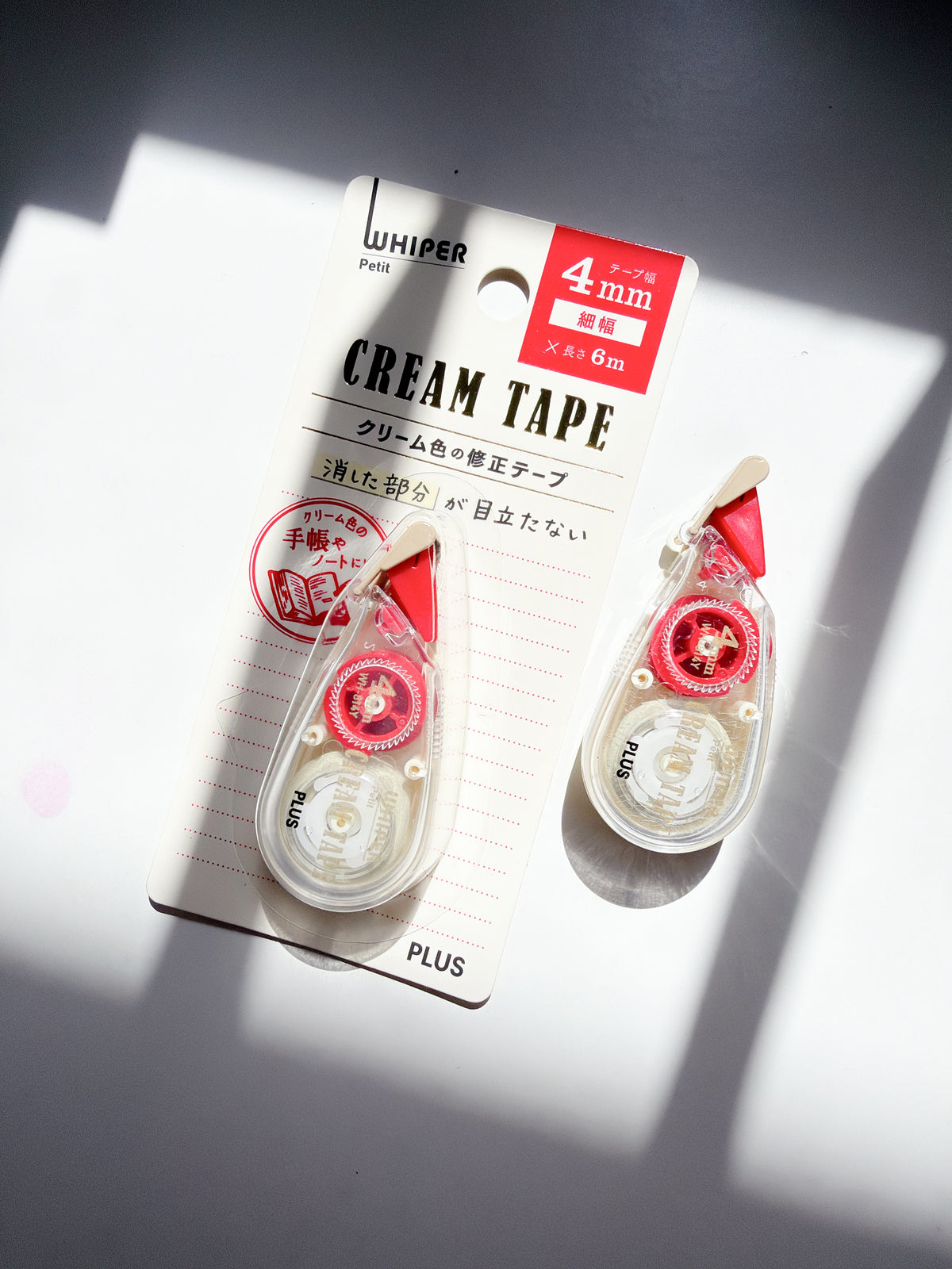 Plus Whiper Petite Correction Tape | Cream