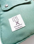 Leyl Handmade | Large A5 Vertical Journaling Pouch | Boho Green