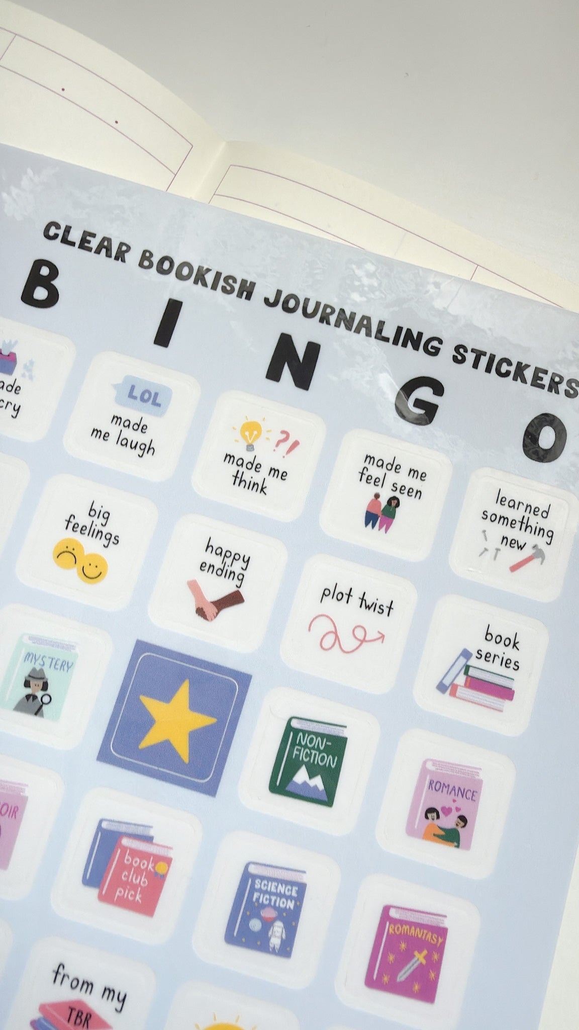 Kwohtation | Bookish Bingo Journaling Stickers