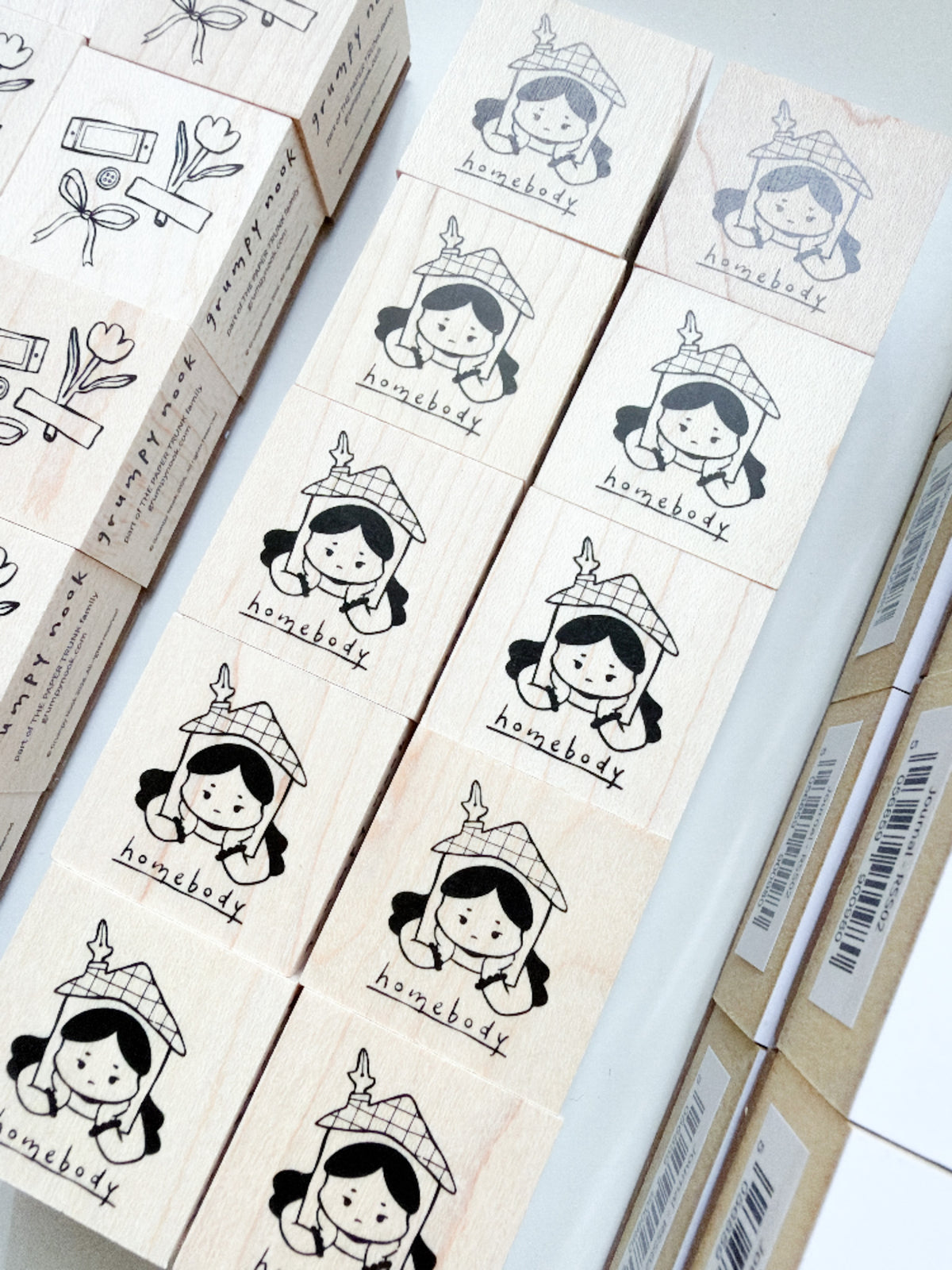 Grumpy Nook | Homebody Rubber Stamp