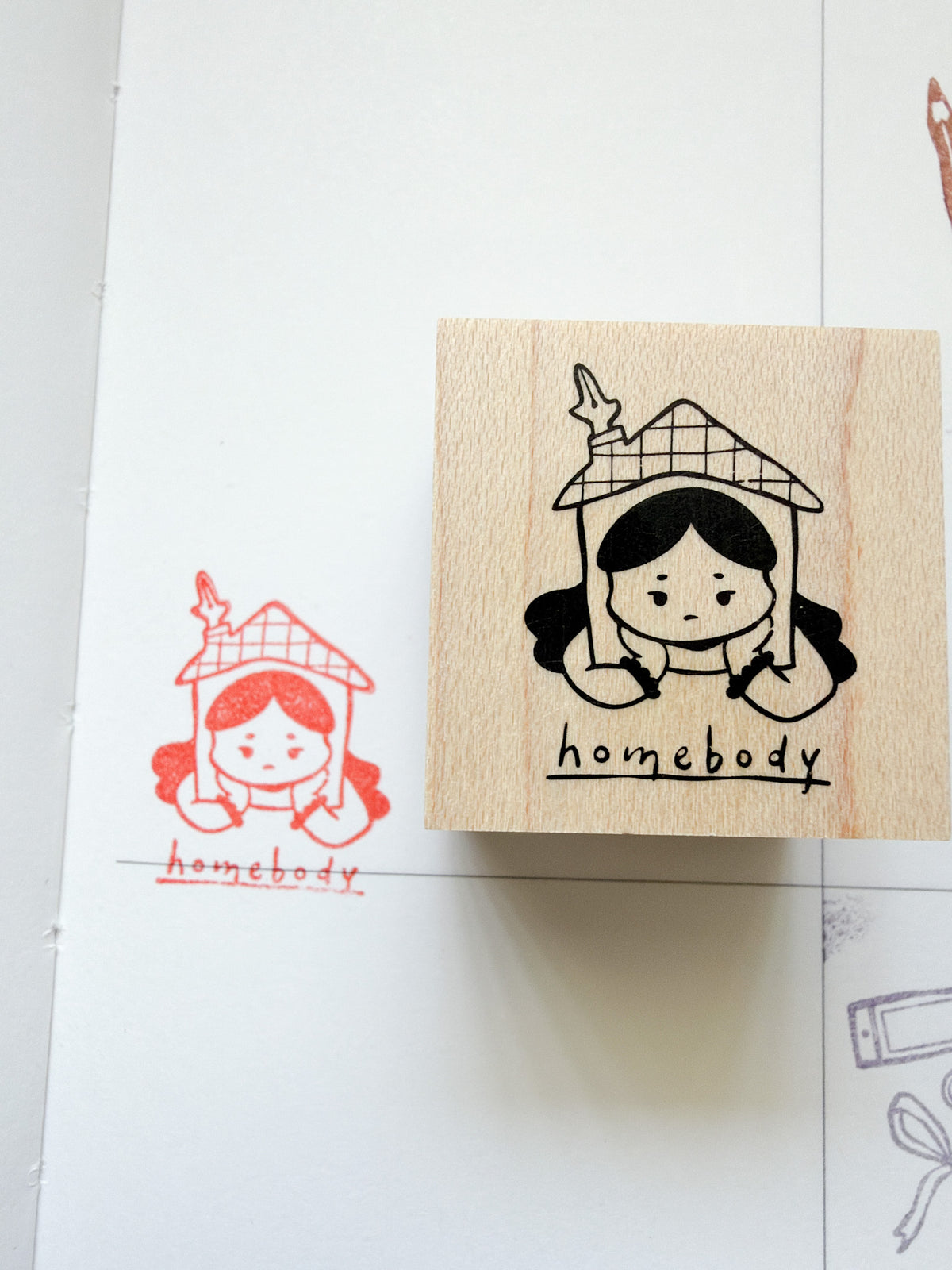 Grumpy Nook | Homebody Rubber Stamp