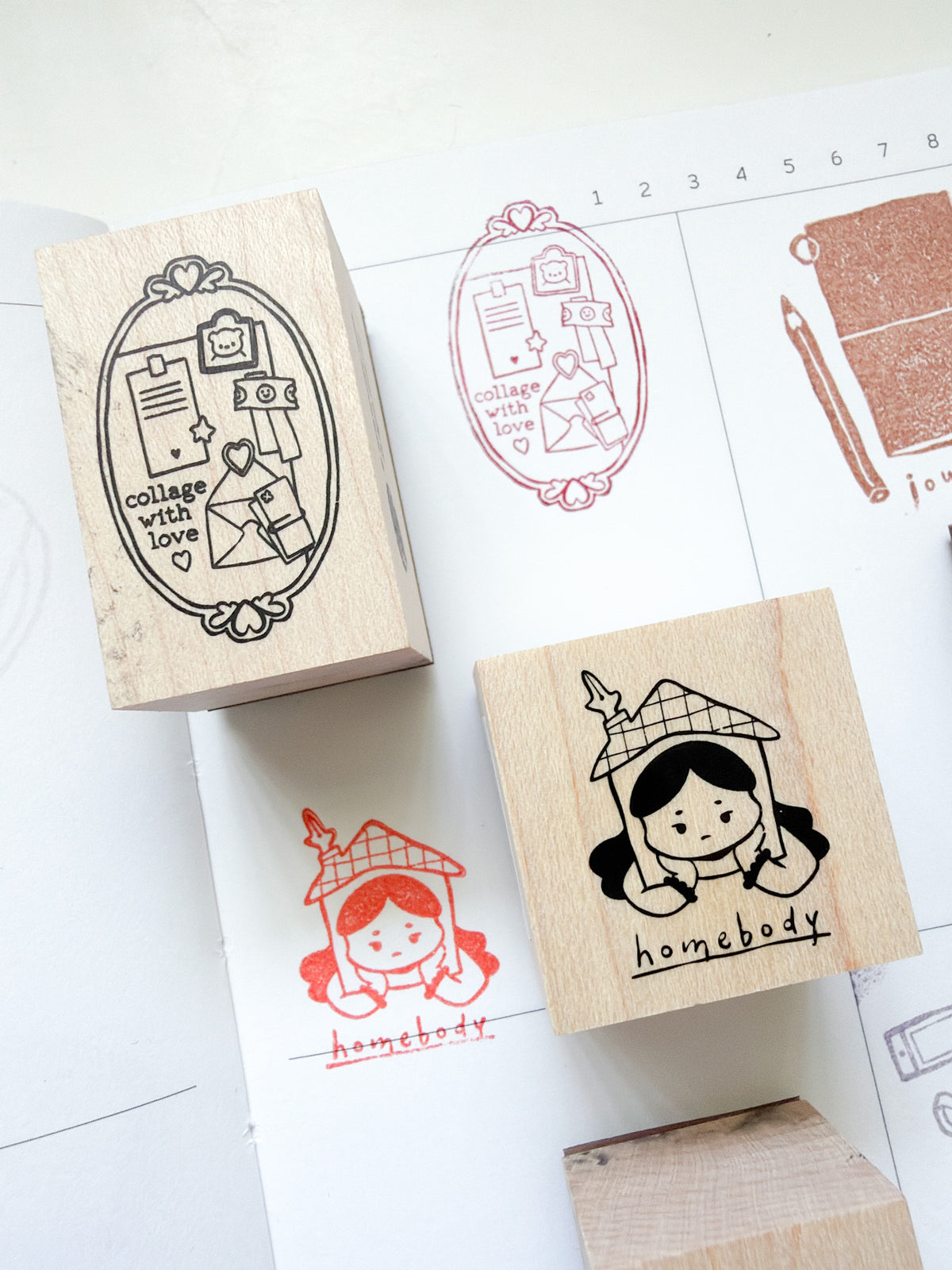 Grumpy Nook | Homebody Rubber Stamp