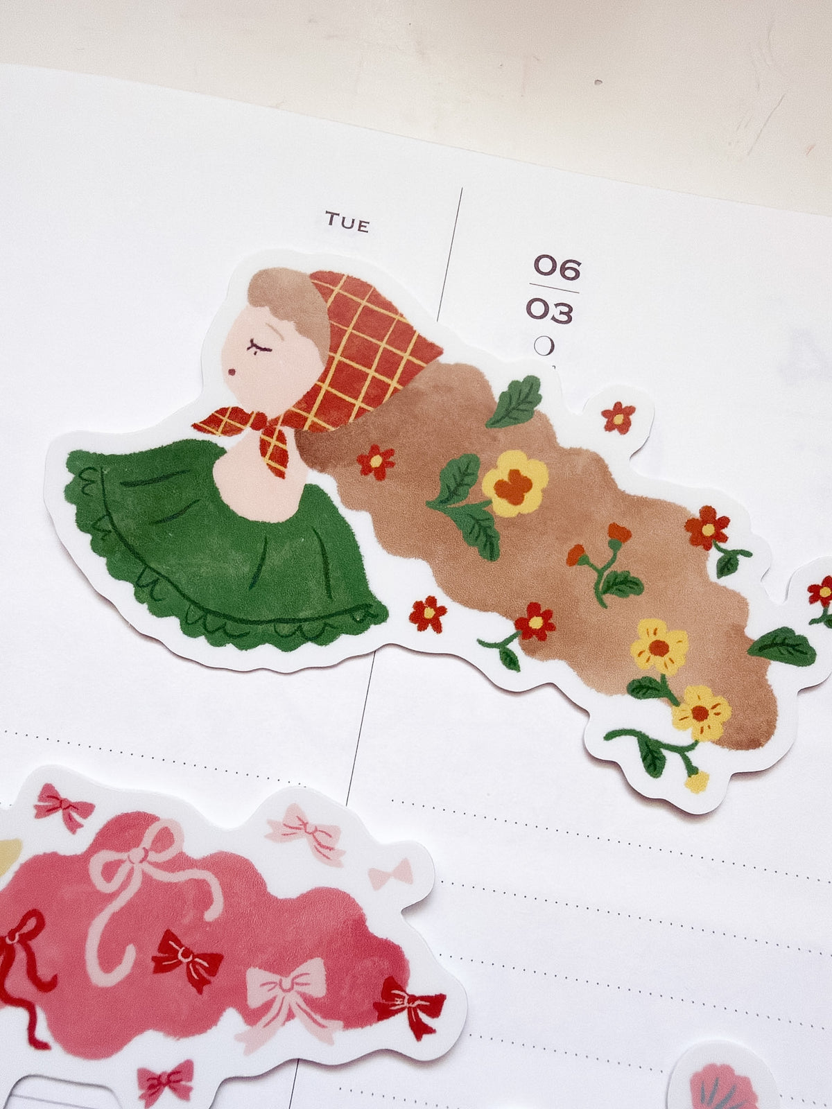 Stamp Marche | Flower Sticker Die Cut