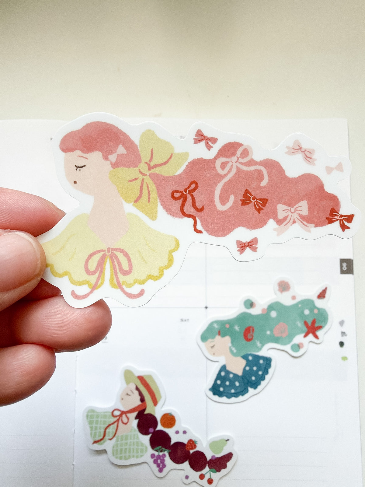Stamp Marche | Ribbon Sticker Die Cut