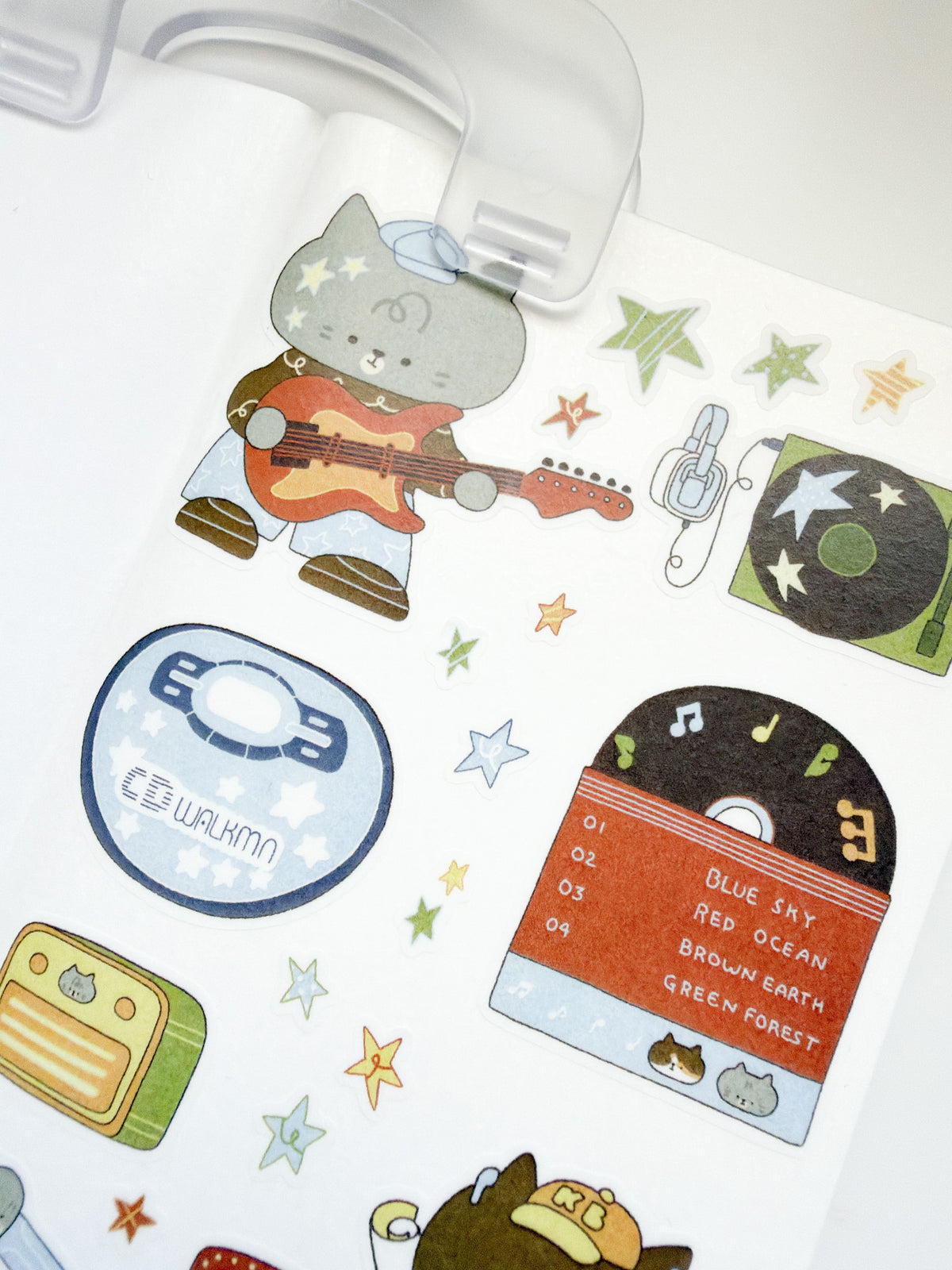 Kuboandlucy Stationery Co x Idiot Sandwich | Music Makes You Happy | Hobonichi Weeks Size | Sticker Release Book