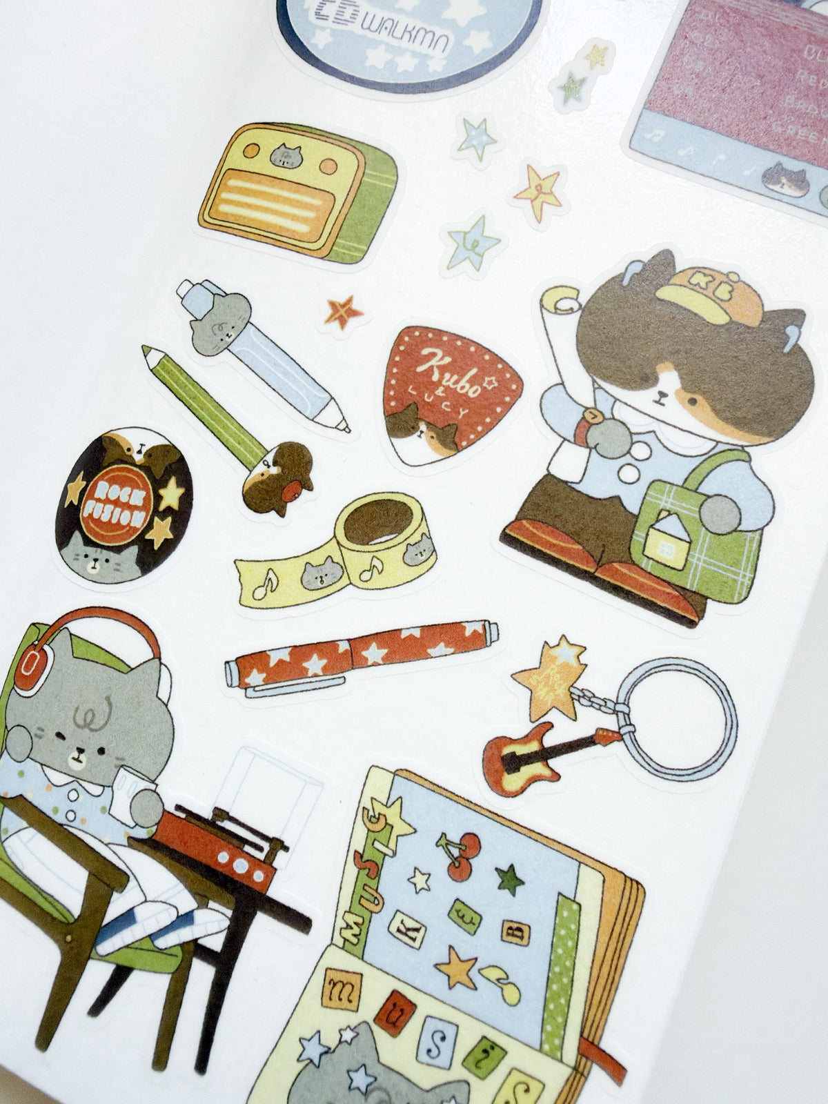 Kuboandlucy Stationery Co x Idiot Sandwich | Music Makes You Happy | Hobonichi Weeks Size | Sticker Release Book