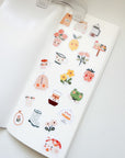 Kuboandlucy Stationery Co x Dana ate Oatmeal | Would you like a cup of coffee | Hobonichi Weeks Size |  Sticker Release Book