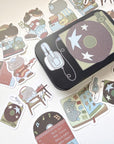 Kuboandlucy Stationery Co x Idiot Sandwich | Music Makes You Happy Trinket Tin with Sticker Flakes