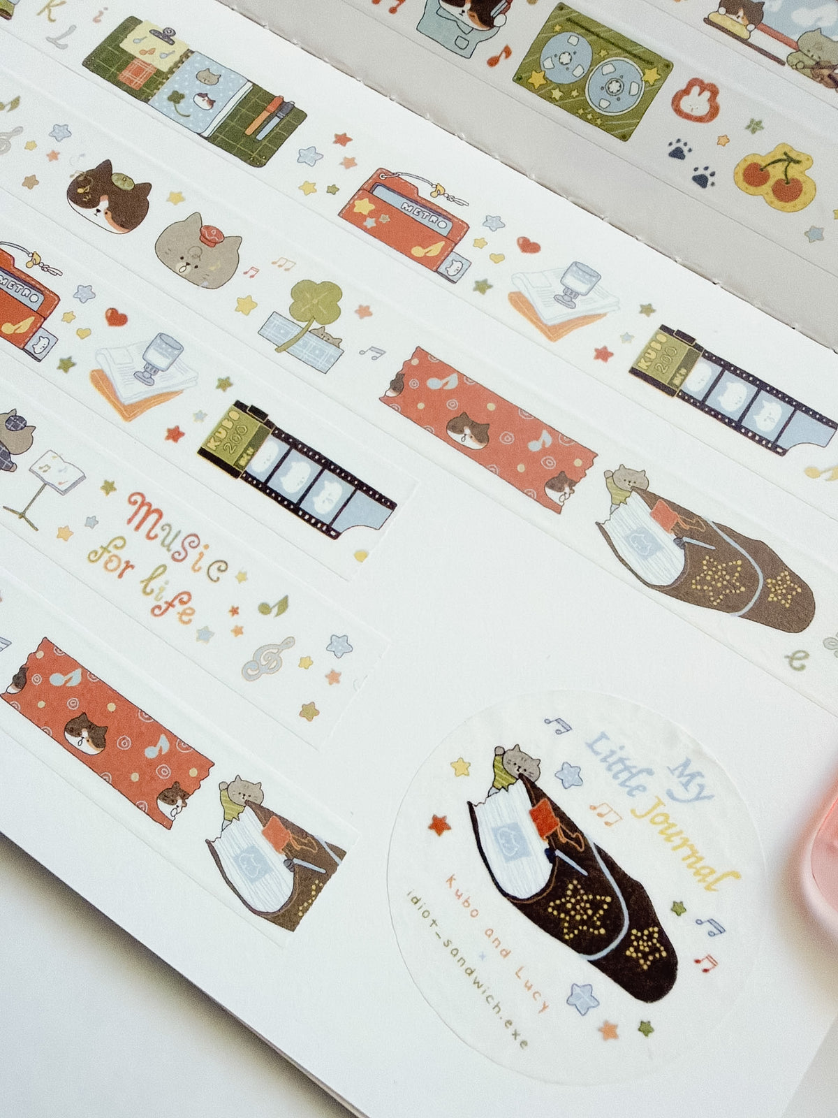 Kuboandlucy x Idiot Sandwich | My Little Journal 15MM Washi Tape