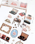 Furukawashiko | Kalita Caramel Coffee Sticker Sheet | QS306