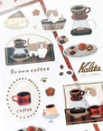 Furukawashiko | Kalita Brown Coffee Sticker Sheet | QS307