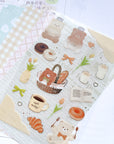 Rokaku | Cafe Teddy Cafe Sticker Sheet | R0022404