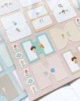 Furukawashiko | FuFuFu Notebook Series | Mizutama Full of Flowers Index Tabs | QS320