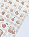 Kuboandlucy Stationery Co | Kuma and Her Bakery Sticker Sheet