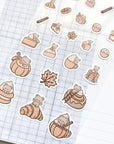Kuboandlucy Stationery Co | Pumpkin Spice Kuma Sticker Sheet