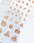 Kuboandlucy Stationery Co | Pumpkin Spice Kuma Sticker Sheet