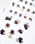 Kuboandlucy Stationery Co | Luna the Black Cat Sticker Sheet