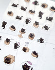 Kuboandlucy Stationery Co | Luna the Black Cat Sticker Sheet