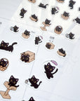 Kuboandlucy Stationery Co | Luna the Black Cat Sticker Sheet