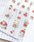 Kuboandlucy Stationery Co | Cherries Clear Sticker Sheet