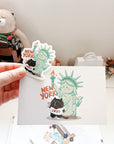Moonaries Illo x Kuboandlucy Stationery Co | Lady Liberty Vinyl Sticker