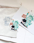Moonaries Illo x Kuboandlucy Stationery Co | Lady Liberty Vinyl Sticker