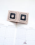 Kuboandlucy x Dana ate Oatmeal | Kubo and Lucy Wooden Rubber Stamp