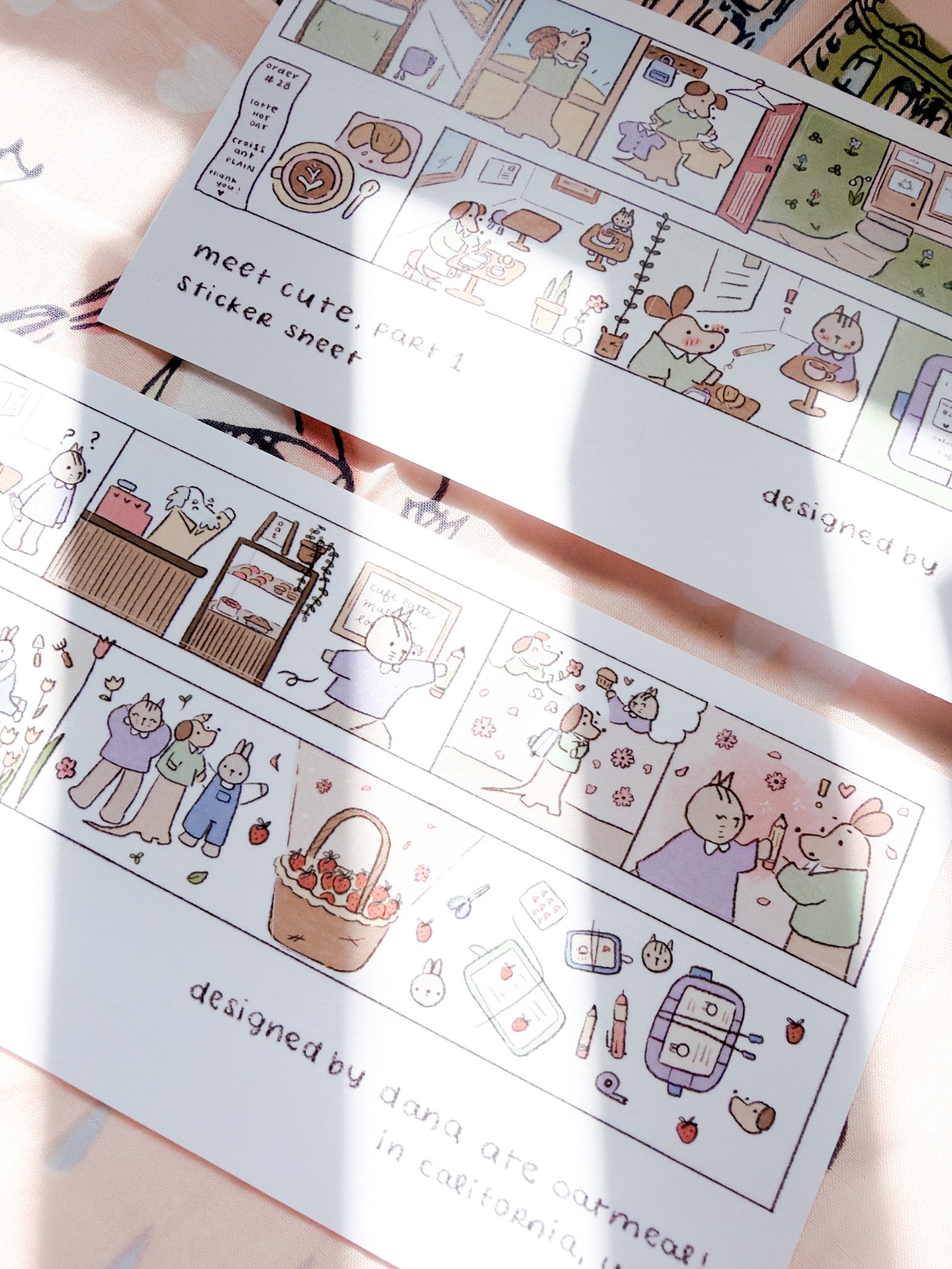 Dana ate Oatmeal | Meet Cute Washi Sticker Sheet