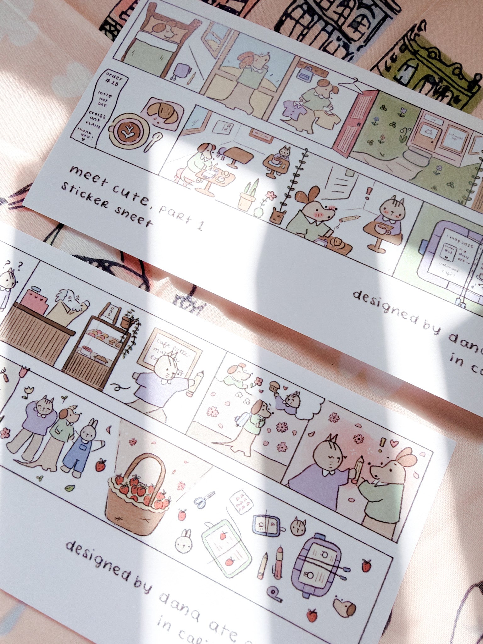 Dana ate Oatmeal | Meet Cute Washi Sticker Sheet