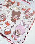 Pipstick | Monchichi Marching Band Sticker Sheet
