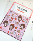 Pipstick | Monchichi and Sweets Sticker Sheet