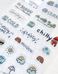 BoBo Design Studio | Skies 0.1  Clear Sticker Sheet
