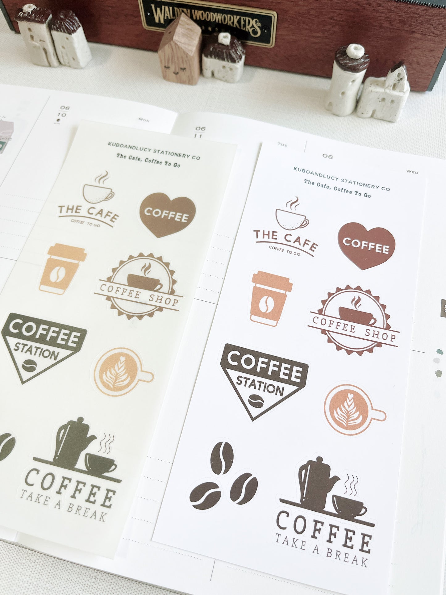 The Cafe, Coffee To Go Sticker Sheet