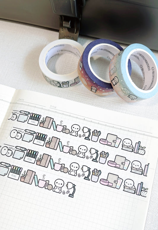 The Coffee Monsterz Co | Desk Clutter Washi Tape | AVAILABLE AUGUST 3