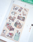 STICK II | Cat Collage Cozy Me Time Sticker Sheet
