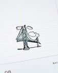 Kuboandlucy x Catdoo Designs | San Francisco Golden Gate Bridge Rubber Stamp