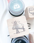 Kuboandlucy x Catdoo Designs | San Francisco Golden Gate Bridge Rubber Stamp