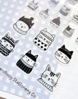 Kuboandlucy Stationery Co | Winter Cats Sticker Sheet