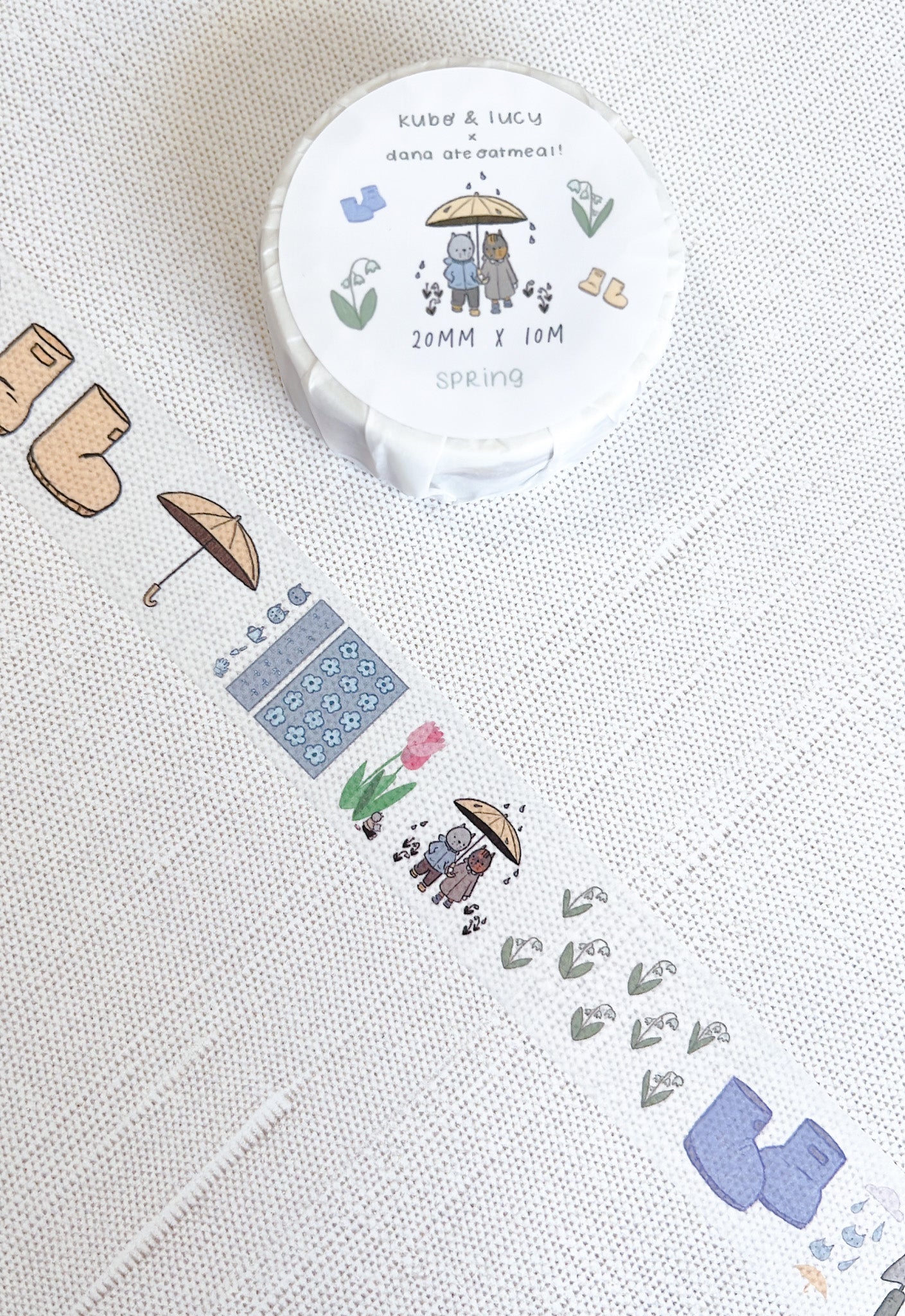 Kuboandlucy x Dana Ate Oatmeal Four Seasons Japanese Washi Tape