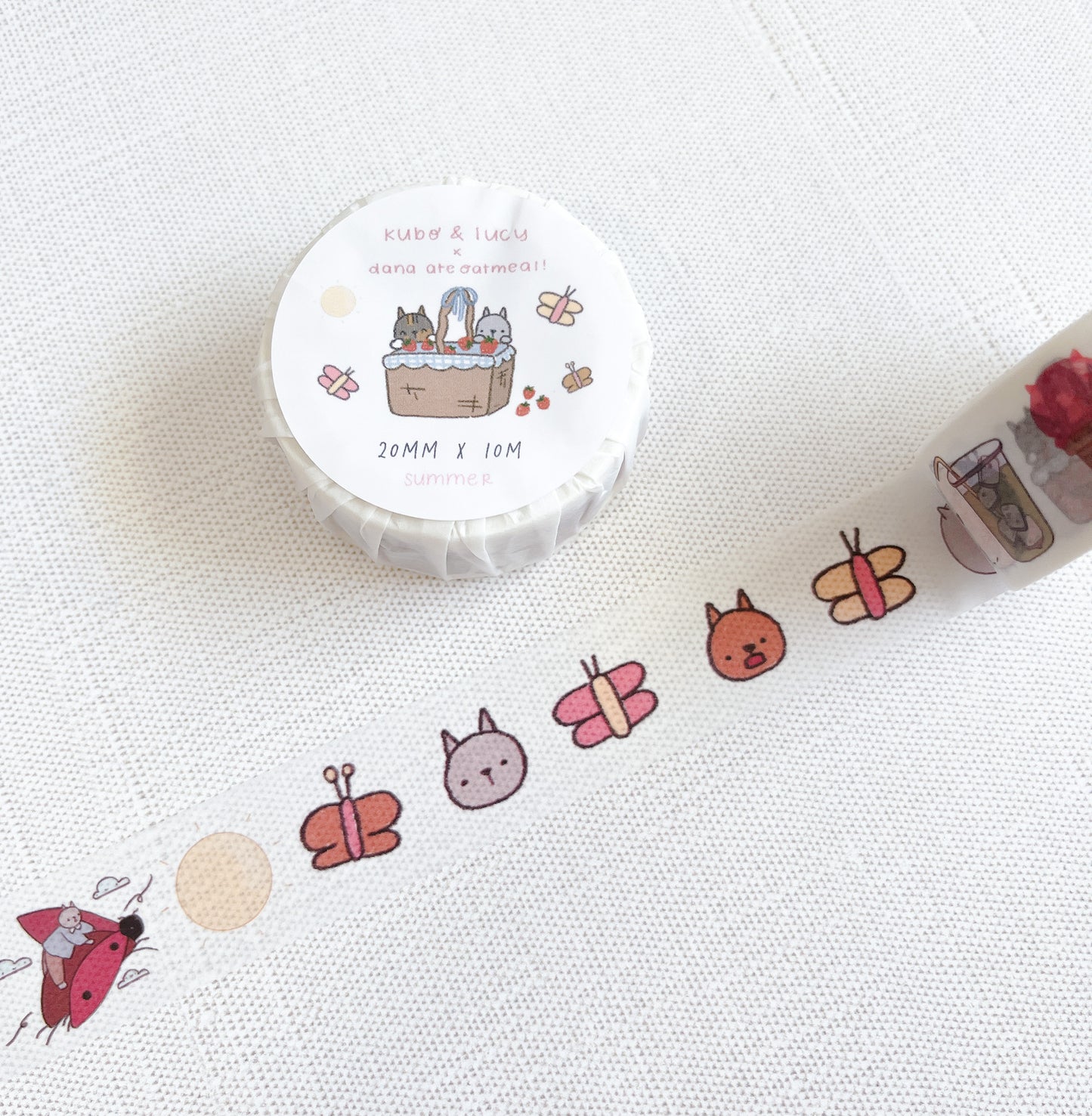 Kuboandlucy x Dana Ate Oatmeal Four Seasons Japanese Washi Tape